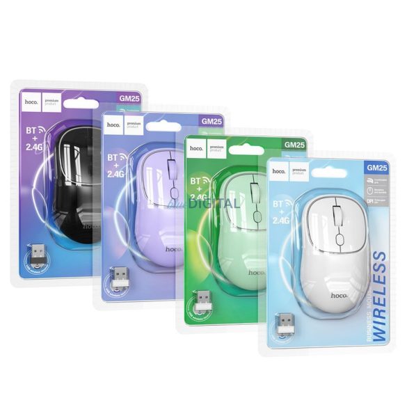 Hoco GM25 mouse wireless 2.4G 1600 dpi - violet