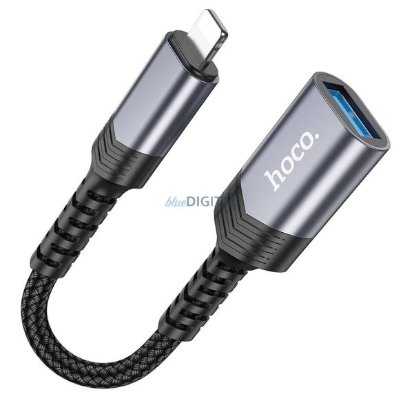 Adaptor HOCO iPhone Lightning 8-pini (mascul) la USB (fema) 3.0 UA24 negru