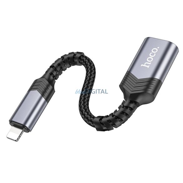 Adaptor HOCO iPhone Lightning 8-pini (mascul) la USB (fema) 3.0 UA24 negru