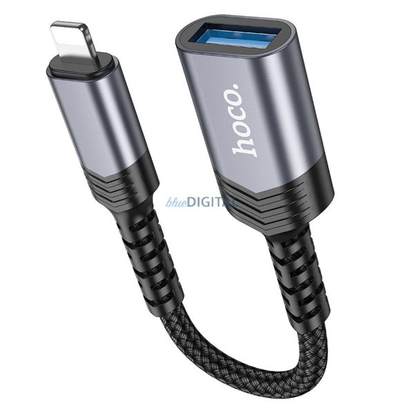 Adaptor HOCO iPhone Lightning 8-pini (mascul) la USB (fema) 3.0 UA24 negru