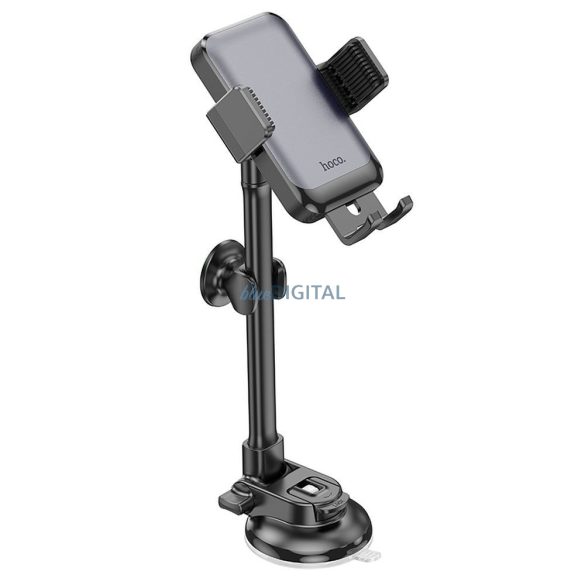 Suport telefon auto HOCO pentru fereastră / consola centrală Rock H27 negru