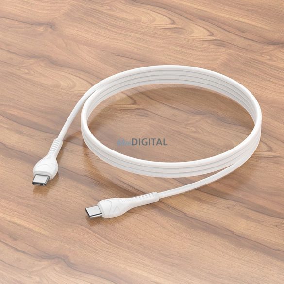 Cablu HOCO Tip C la Tip C PD 60W Cool X37 1m alb
