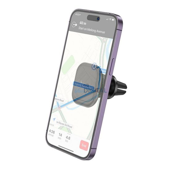 Suport auto HOCO pentru telefon la aerisire magnetic H29 negru