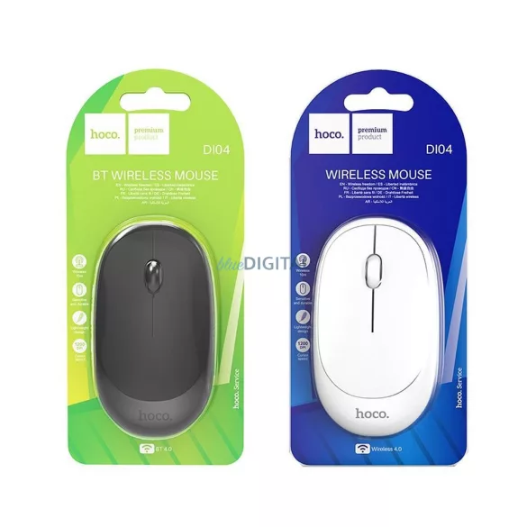 Mouse fără fir Hoco 2,4G DI04 alb