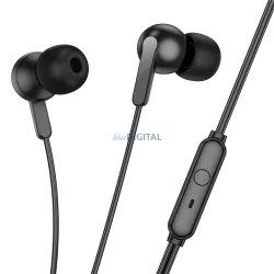   Căști de sârmă HOCO cu microfon cu mufă de 3,5 mm M124 alb