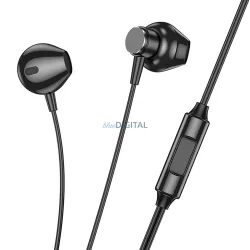   Căști de sârmă HOCO cu microfon cu mufă de 3,5 mm M125 negru