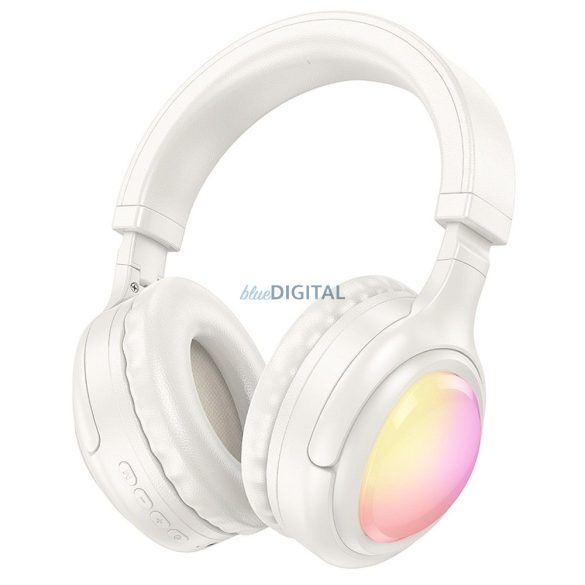 Căști wireless HOCO bluetooth W48 alb lapte