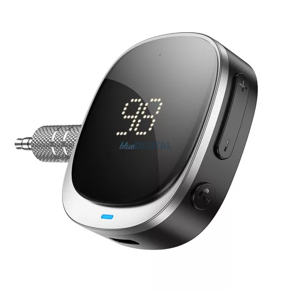 Adaptor HOCO AUX BLUETOOTH cu display E80 negru