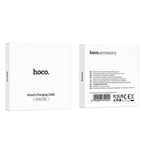 Incarcator HOCO pentru smartwatch Y20 smarts sport negru