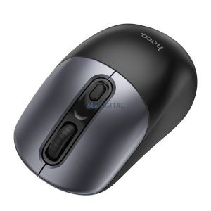 Mouse fără fir HOCO 2.4G GM28 negru metal gri