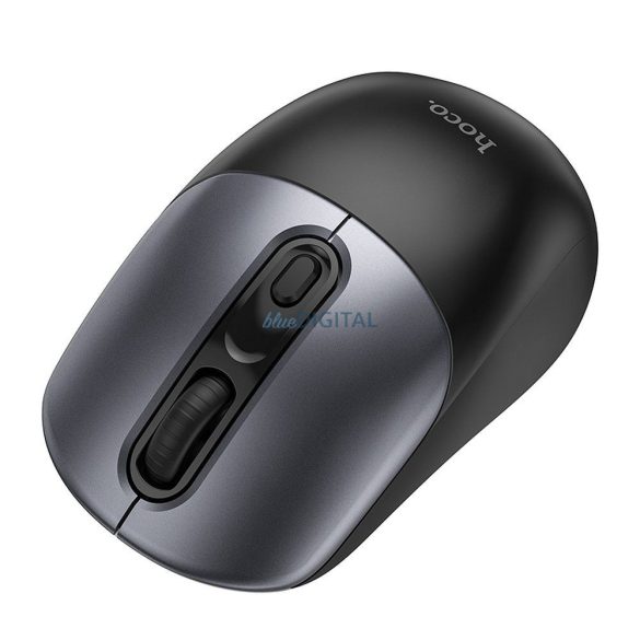 Mouse fără fir HOCO 2.4G GM28 negru metal gri