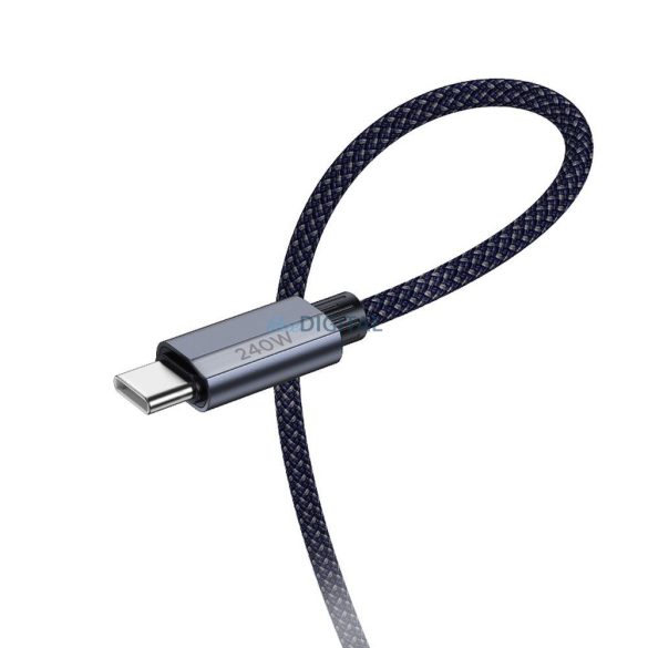 Cablu HOCO Tip C la Tip C 240W U134 1,8m albastru închis
