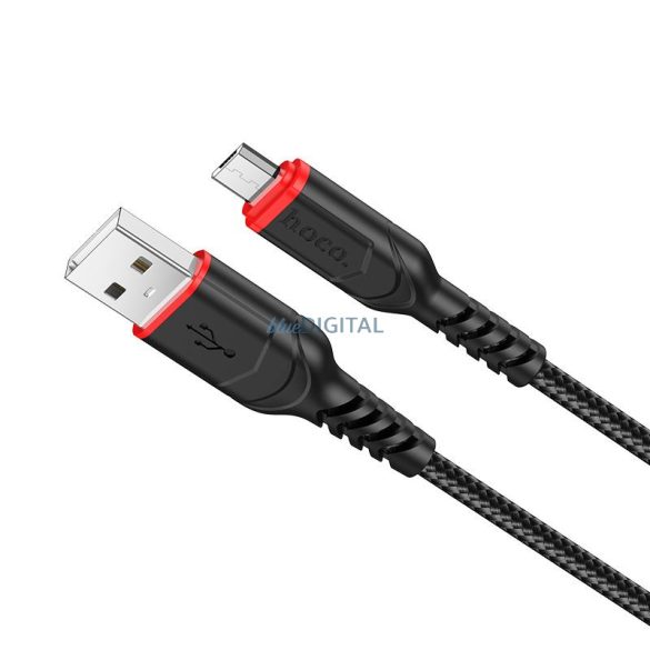 Hoco X59 USB-A - cablu micro USB 2.4A 300cm - negru