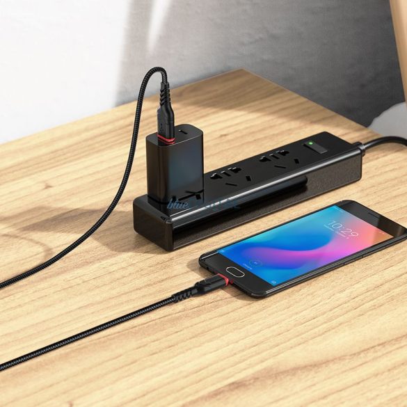 Hoco X59 USB-A - cablu micro USB 2.4A 300cm - negru