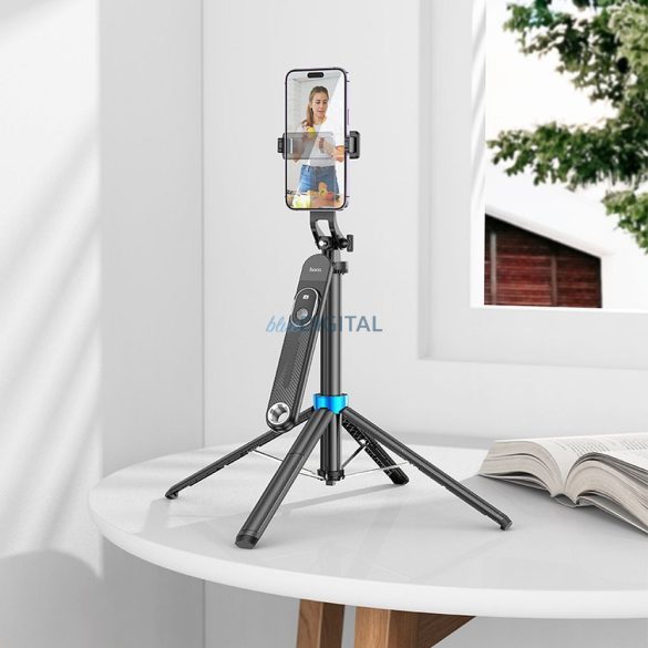 HOCO selfie stick bluetooth cu telecomandă K22 negru