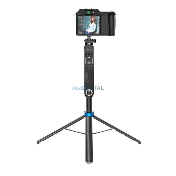 HOCO selfie stick bluetooth cu telecomandă K22 negru