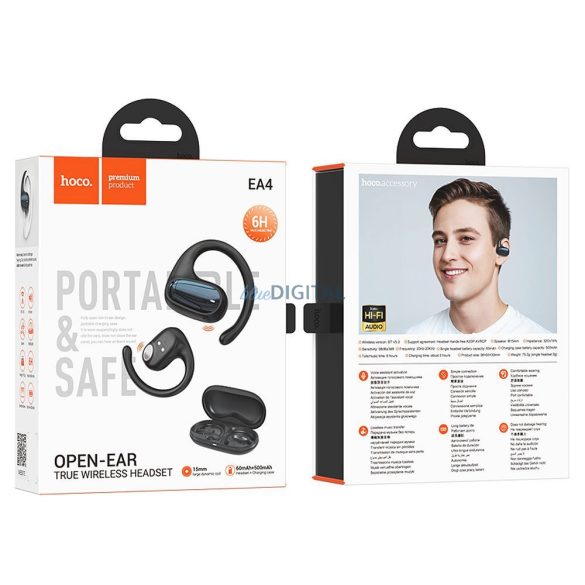 Hoco EA4 TWS Căști fără fir Bluetooth - negru