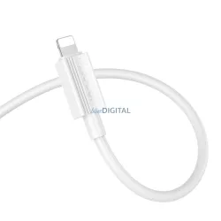 Hoco X107 Tip-C - Cablu Lightning PD 27W 1m - alb