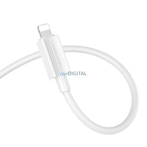 Hoco X107 Tip-C - Cablu Lightning PD 27W 1m - alb