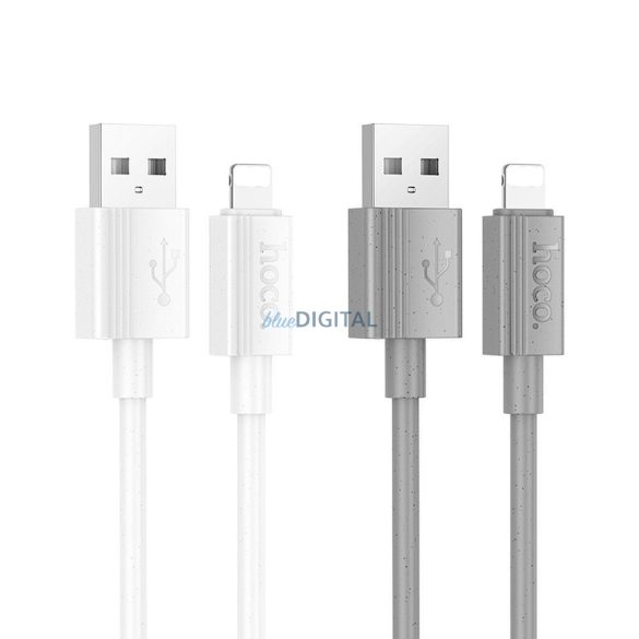 Hoco X107 Cablu USB-A - Lightning 2.4A 1m - alb