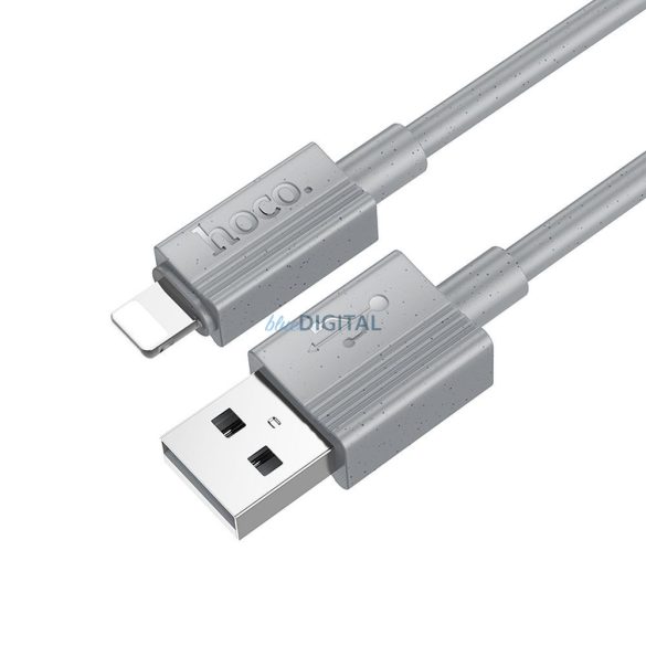 Hoco X107 Cablu USB-A - Lightning 2.4A 1m - gri