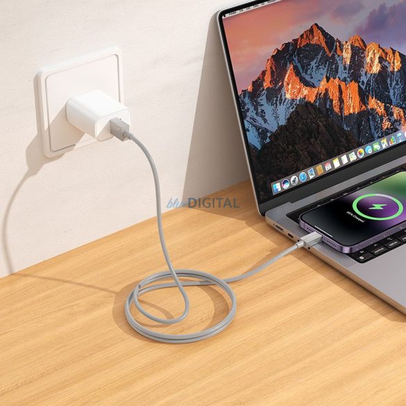 Hoco X107 Cablu USB-A - Lightning 2.4A 1m - gri