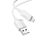 Hoco X107 USB-A - cablu micro USB 2.4A 1m - alb
