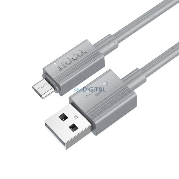 Hoco X107 Cablu USB-A la micro USB 2.4A 1m - gri