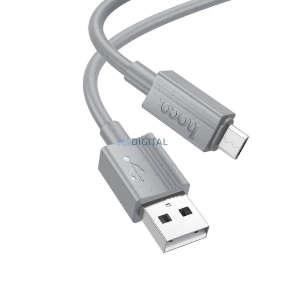 Hoco X107 Cablu USB-A la micro USB 2.4A 1m - gri