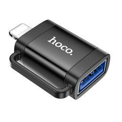   Adaptor HOCO OTG Lightning (mascul) la USB A (fema) UA31A negru