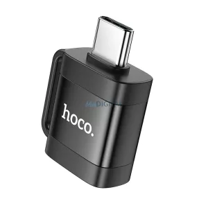 Adaptor HOCO OTG Tip C (mascul) la USB A (fema) 3A UA31C negru