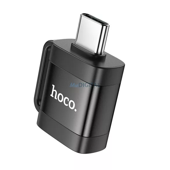 Adaptor HOCO OTG Tip C (mascul) la USB A (fema) 3A UA31C negru
