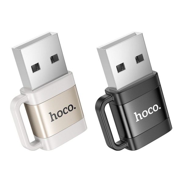Adaptor HOCO OTG USB A (mascul) la tip C (femă) 3A UA31D negru