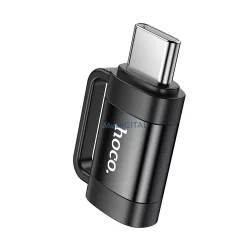   Adaptor HOCO OTG tip C (mascul) la Lightning (femă) 3A UA31E negru