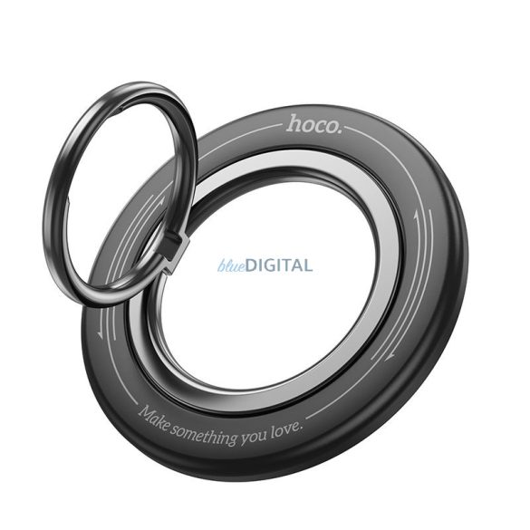 Suport magnetic pentru inelul telefonului mobil HOCO GH3 negru