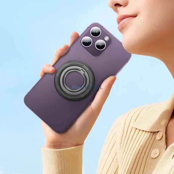 Suport magnetic pentru inelul telefonului mobil HOCO GH3 negru