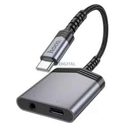   Hoco LS39 Adaptor Type-C - Type-C/3.5mm jack 27W 0.15cm - gri