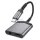 Hoco LS39 Adaptor Type-C - Type-C/3.5mm jack 27W 0.15cm - gri