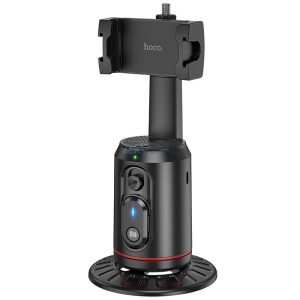 Suport pentru telefon Hoco K23 cu urmărire automată a feței la 360 de grade - negru