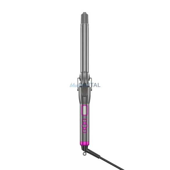 Fier de ondulat electric de mână HOCO cu afișaj digital HP43 gri