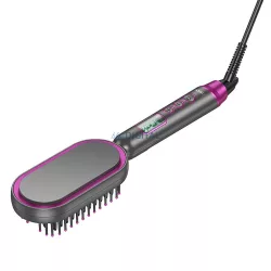   HOCO păr electric pieptene îndreptare cu afișaj digital HP44 roz rosu