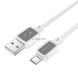 Hoco X108 USB-A - cablu micro USB 2.4A 1m - alb