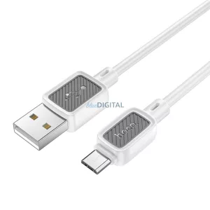 Hoco X108 USB-A - cablu micro USB 2.4A 1m - alb