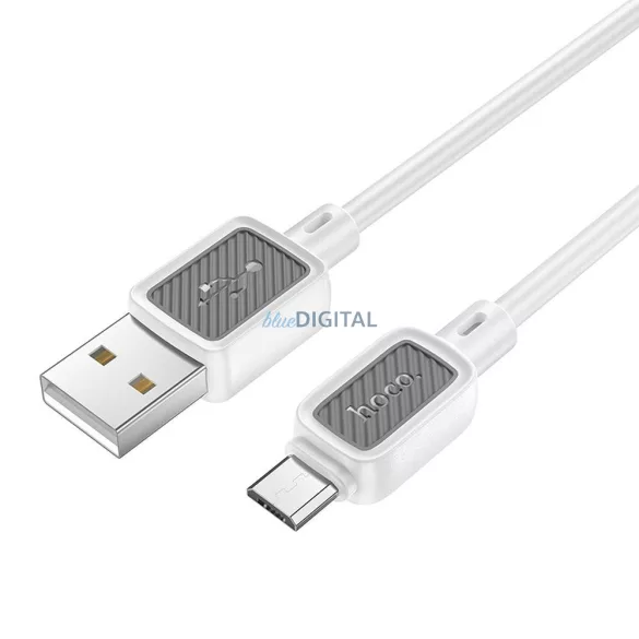 Hoco X108 USB-A - cablu micro USB 2.4A 1m - alb