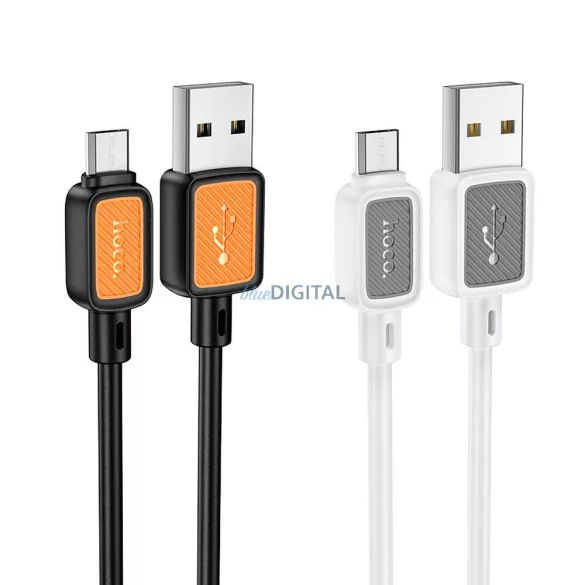 Hoco X108 USB-A - cablu micro USB 2.4A 1m - alb