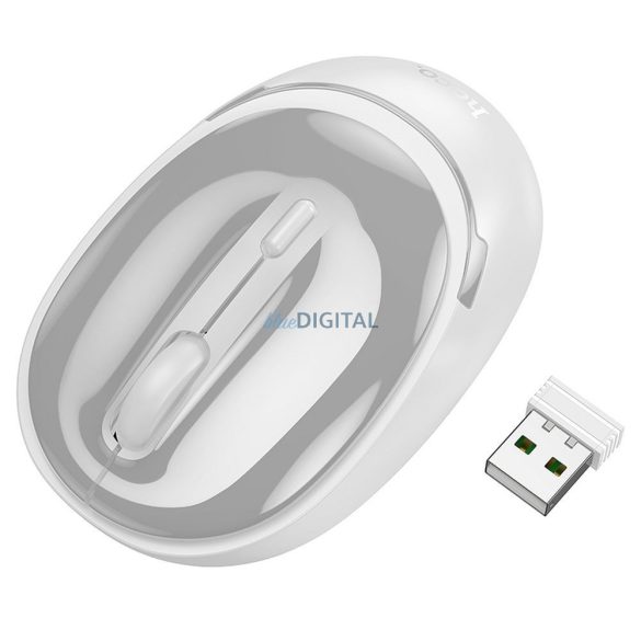 Hoco GM34 mouse wireless 2.4G 1600 dpi - alb-gri