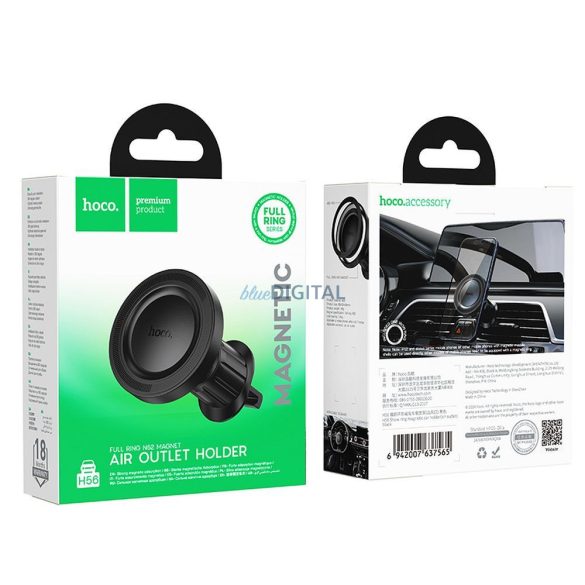Hoco H56 suport auto magnetic pentru grila de ventilație - negru