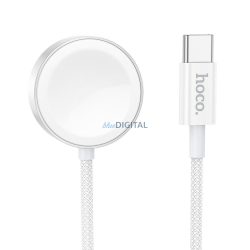   HOCO Wireless Charger Type C compatibil pentru APPLE Watch și SAMSUNG Watch CW59 alb