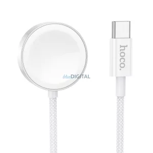 HOCO Wireless Charger Type C compatibil pentru APPLE Watch și SAMSUNG Watch CW59 alb
