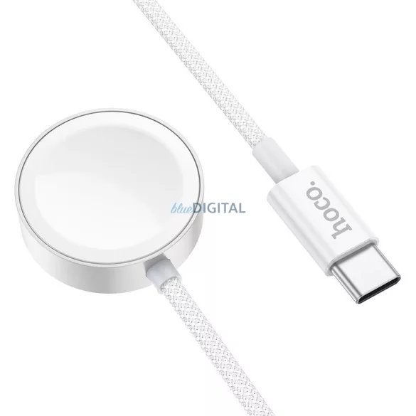HOCO Wireless Charger Type C compatibil pentru APPLE Watch și SAMSUNG Watch CW59 alb